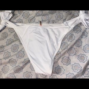 White bikini bottoms